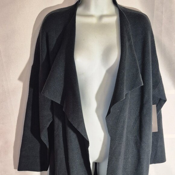 Promesa lovely long Cardigan sweater, 40" long, Dark Bluish Grey, Large. NWT - Picture 9 of 16